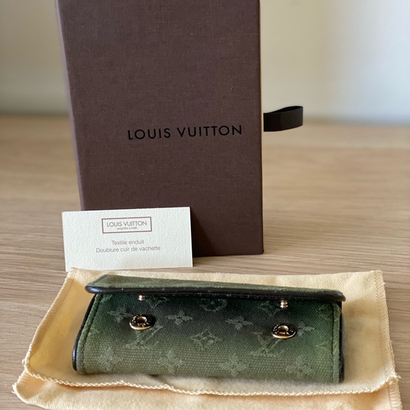 Louis Vuitton 4 Ring Key Holder Khaki Vintage Dust Bag & Box M92431 Monogram - Picture 10 of 16